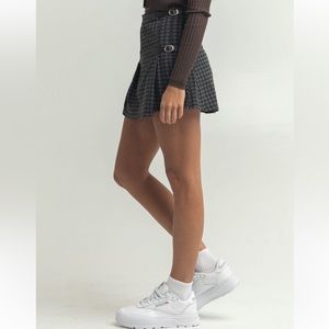 Full Tilt Argyle Buckle Mini Skirt NWT